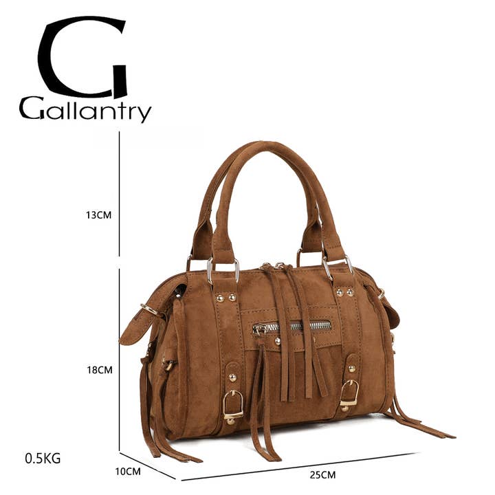 Gallantry - Venta al por mayor Bolso con correa - Mujer - Skyla Pequeño Ante Dorado1