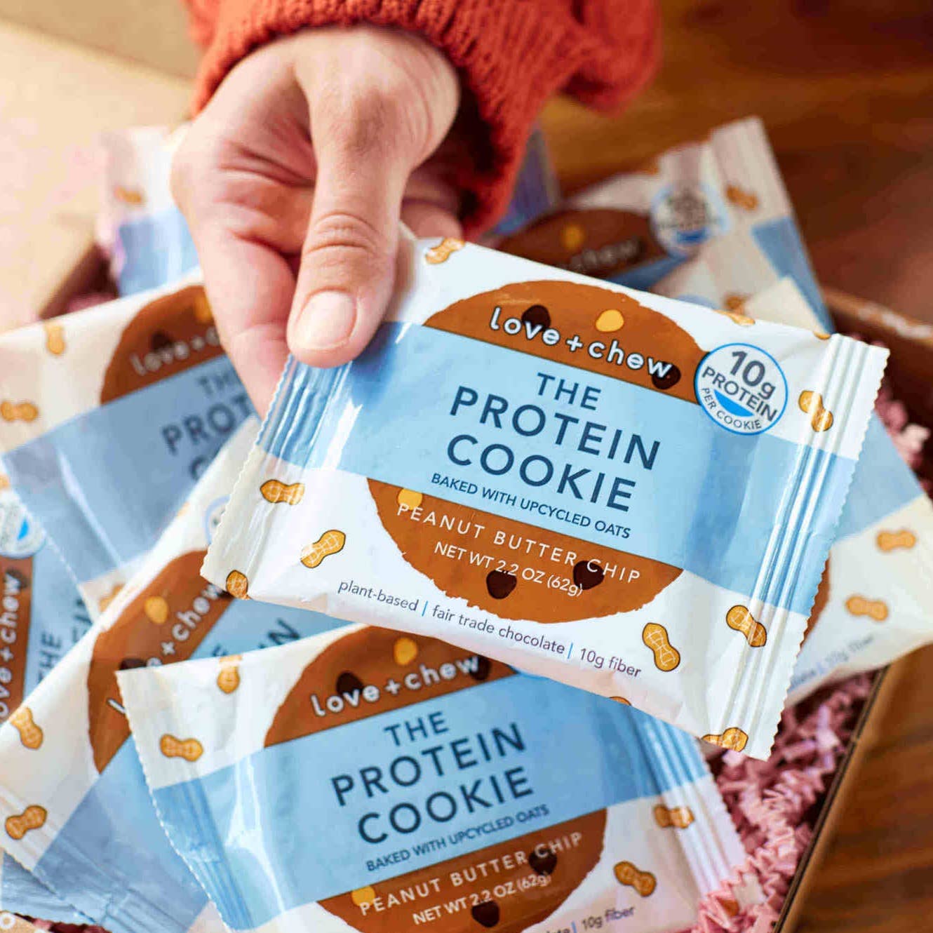 Love + Chew - Wholesale Cookie - PEANUT BUTTER CHIP - 2 OZ - BOX OF 123