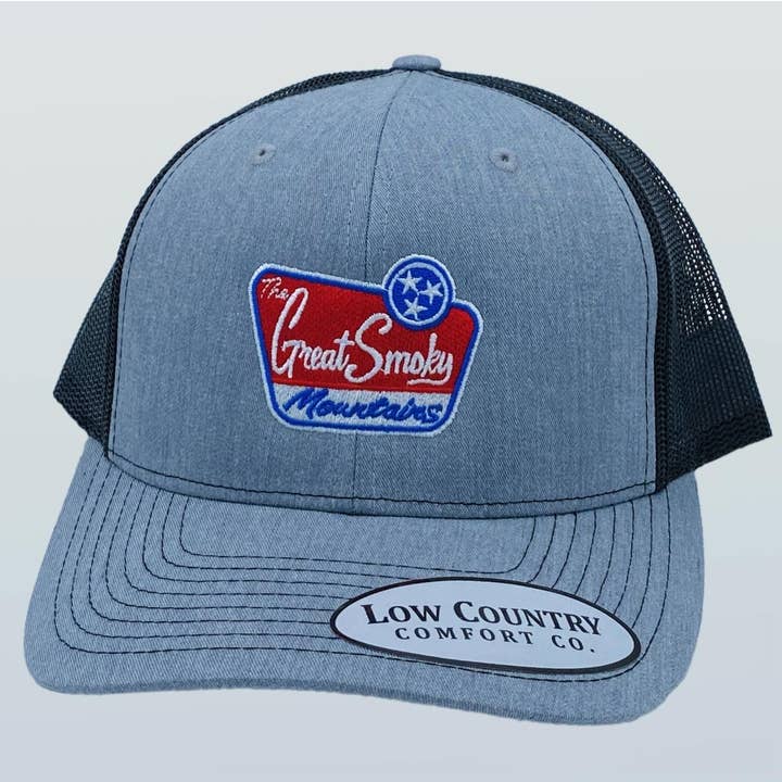 Chapeau chiné/noir Great Smoky Sign pour la vente par Riverbed Threads