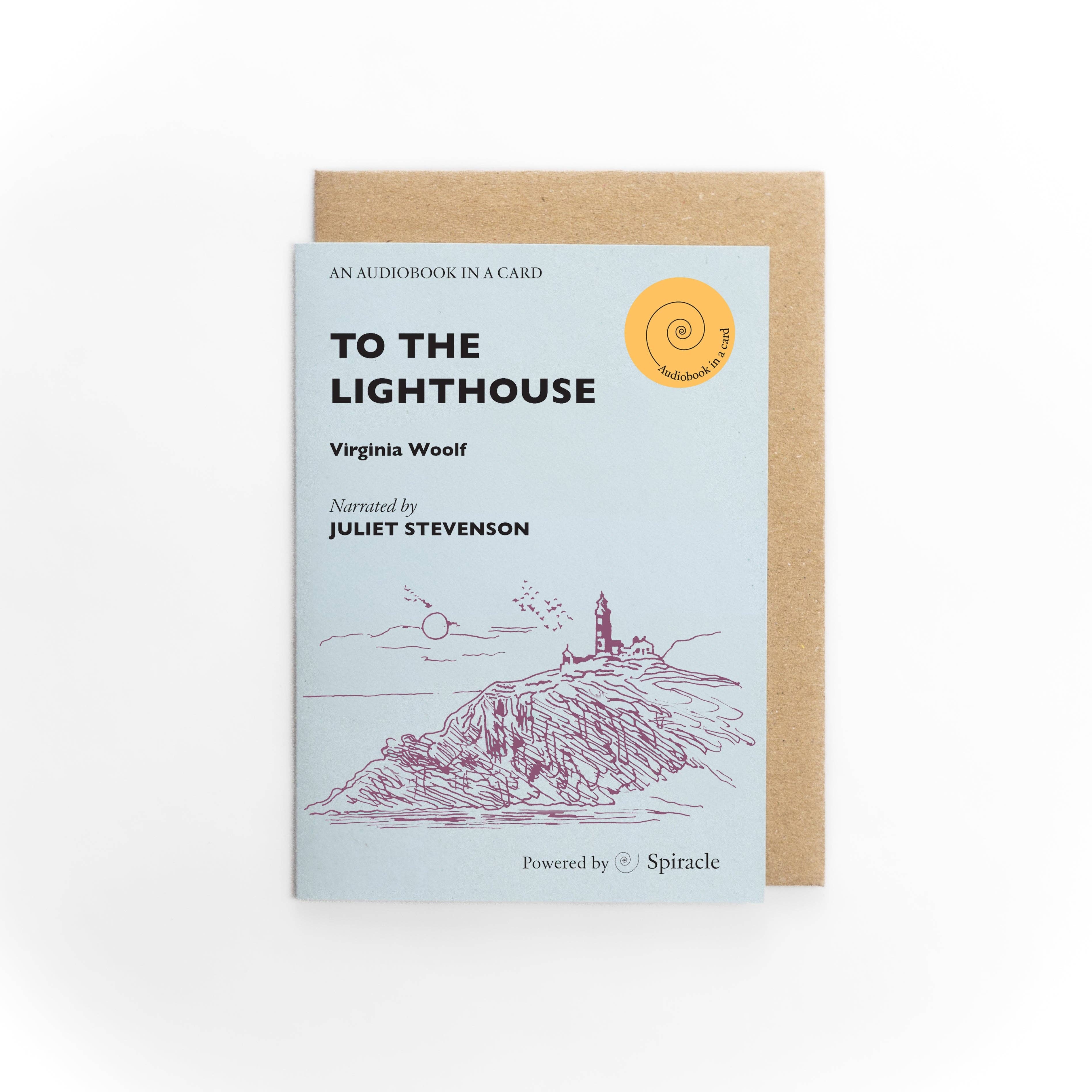Spiracle Audiobooks – wholesale Everyday greeting card – Audiobook in a Card: To The Lighthouse by Virginia Woolf8