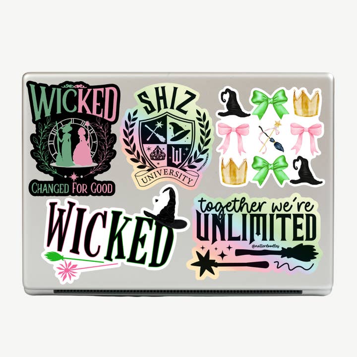 NatterDoodle - Wholesale Sticker - Wicked Word Sticker – Broadway Musical Inspired Vinyl Decal4