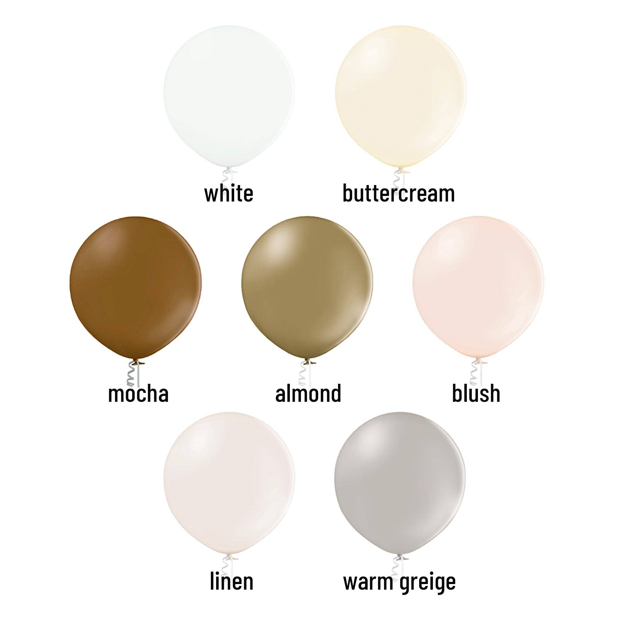Ellie's Party Supply - Wholesale Balloon - Giant Neutral Balloons 24" (2 foot)0