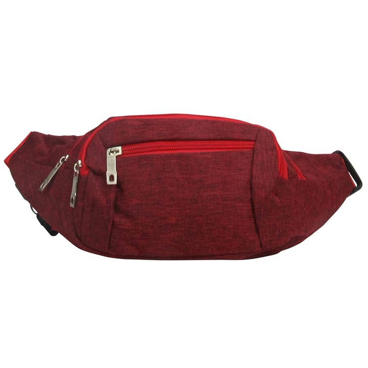 AR New York - Wholesale Belt Bag - Unisex - 0525-Canvas Fanny Pack 6 Piece Bundle