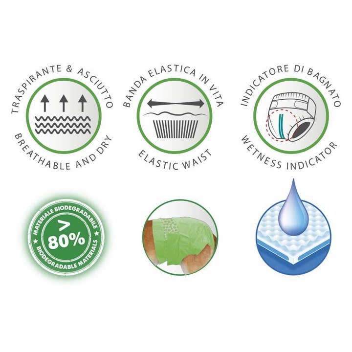 Croci - Wholesale Pet Diaper - Dog - Diapers for dogs — Eco Dog Nappy - Crosses8