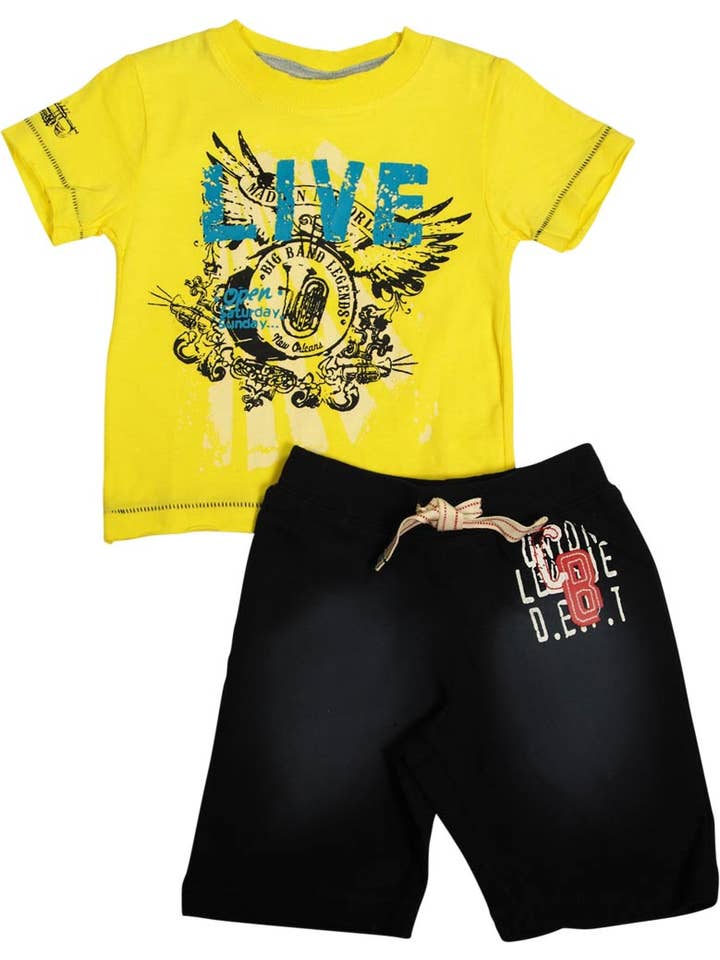 Eastern Off Price - Wholesale Top & Short Set - Kids - Mish Mish Baby Boy Infant Cotton Knit Short Sleeve Short Set19