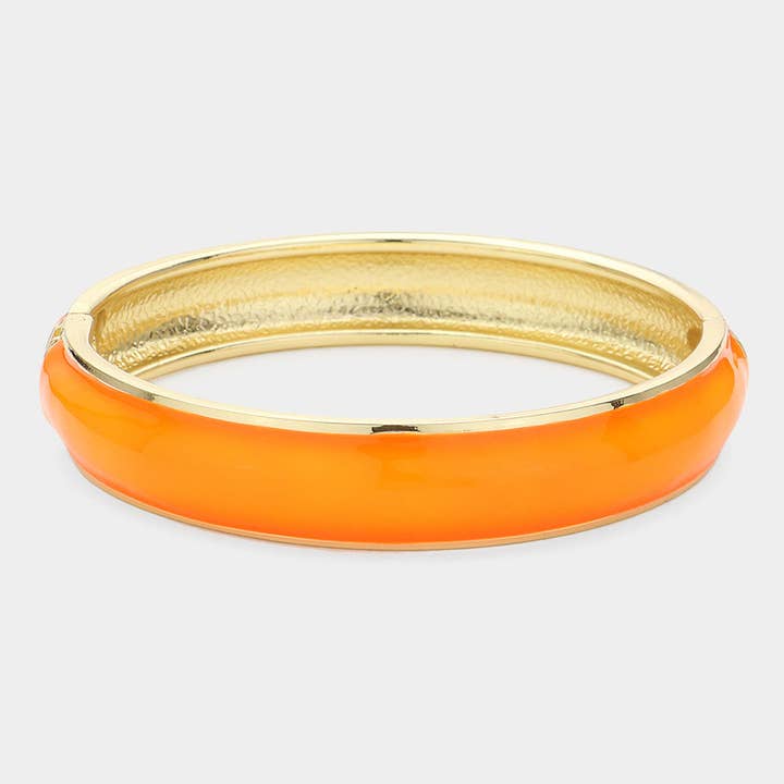 Enamel Hinged Bangle Bracelet for wholesale by Sensibling Corp.