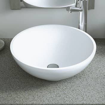 Fritstående skålformet håndvask i solid surface "SANA" for engroshandel hos BAINS NEO