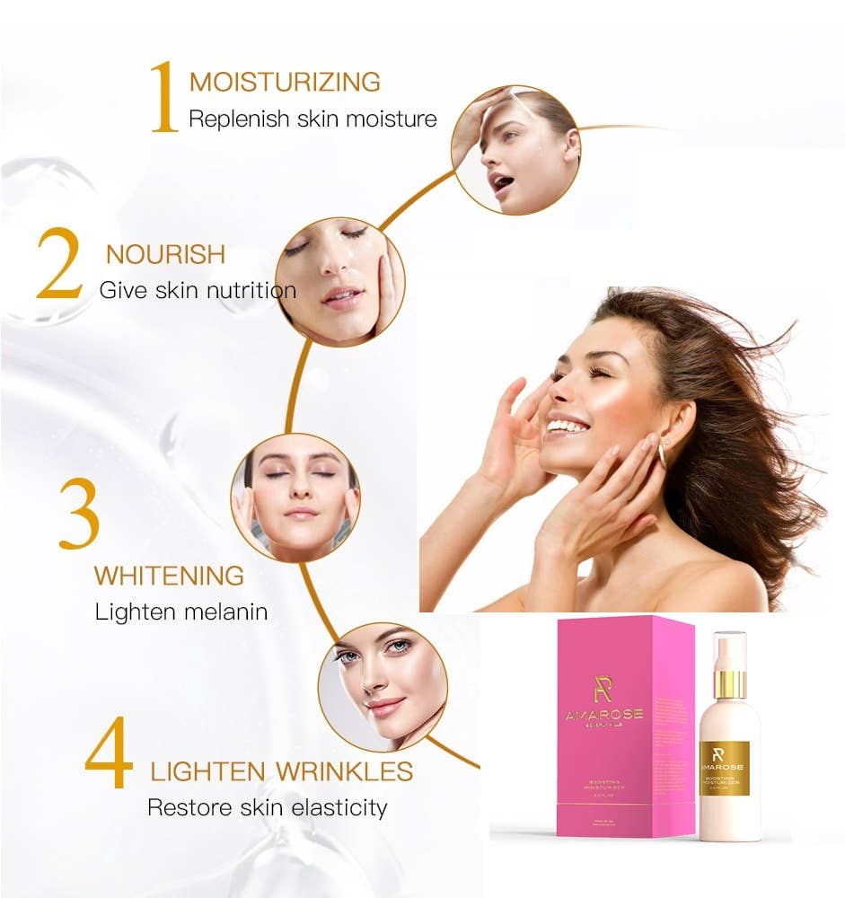 Amarose - Vente Crème hydratante pour le visage - Crème hydratante stimulante Amarose - Approvisionnement d'un mois2