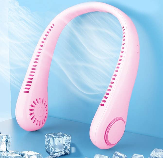 DGN Gadgets - Wholesale Small/Handheld Appliance - Portable 3-Speed Rechargeable Bladeless Neck Fan - 4 Colors3