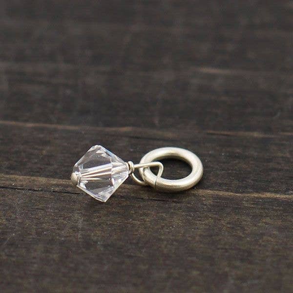 The Vintage Pearl - Wholesale Individual Charm/Pendant - Birthstone Swarovksi Crystal Charms4