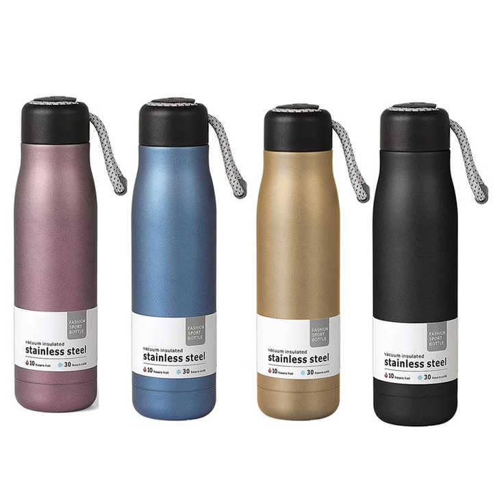 VIGOR - Wholesale Water bottle - Thermal Flask Water Bottles With Lid Handle Stainless Steel