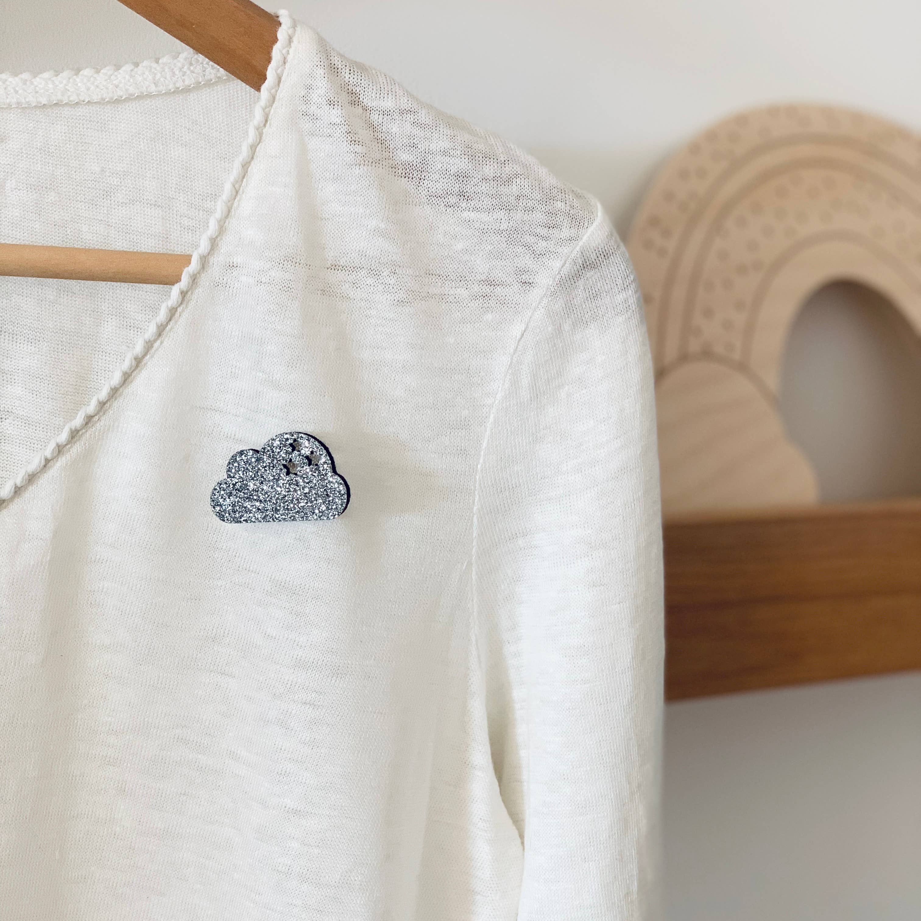 Les Petites Hirondelles - Wholesale Brooch - Glitter brooch - Cloud2