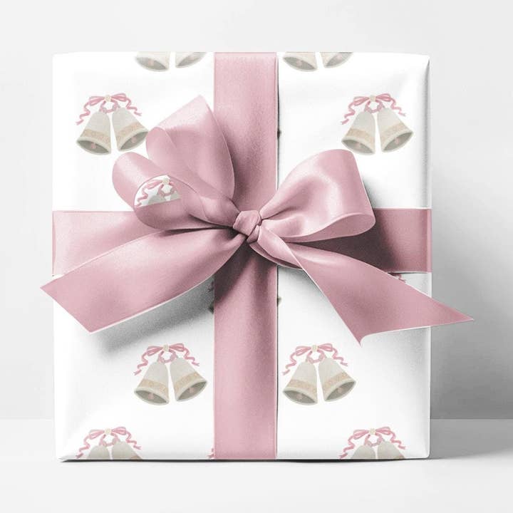 Wedding Bells Wrapping Paper for wholesale by SB Paperie