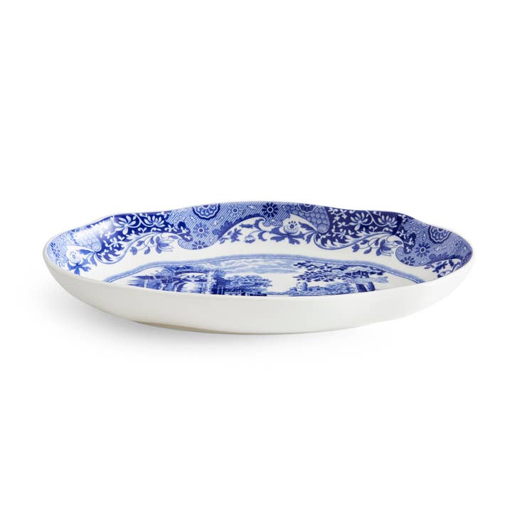 Portmeirion, Spode, Pimpernel, Nacthmann, Wrendale Designs - Wholesale Decorative Plate/Dish/Bowl - BLUE ITALIAN PICKLE DISH 8.5"3