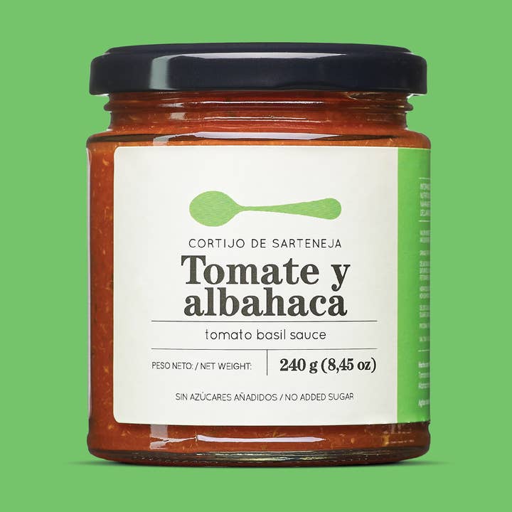 Tomato and Basil Sauce | Artisan and 100% Natural – 240g for wholesale by Cortijo de Sarteneja
