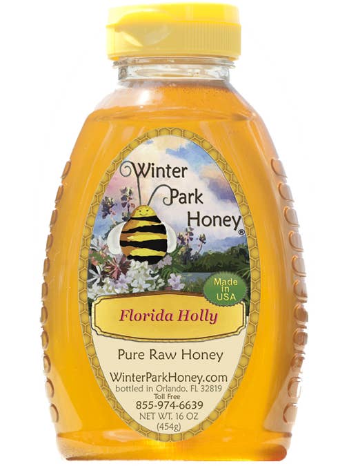 Florida Holly Honey - 16oz | Winter Park (Raw Unfiltered) for wholesale by Winter Park Honey