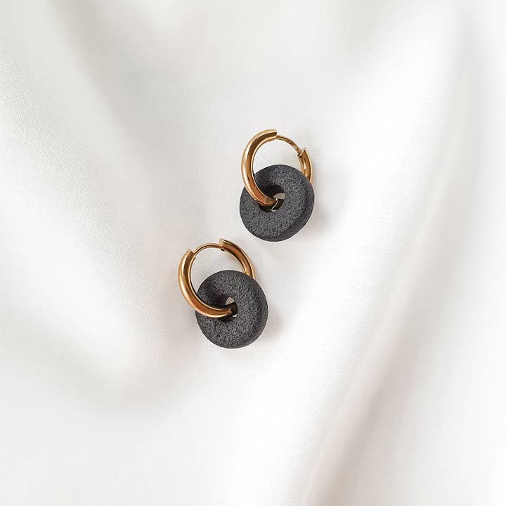 Gold plated hoops mini for wholesale by MB Mune, 305904738