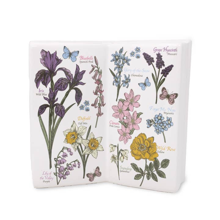 Steel Mill and Co. - Wholesale Vase - Open Book Vase, Wildflowers5