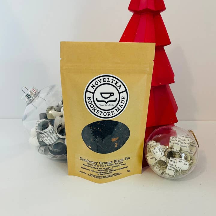 NovelTea Bookstore & Gifts - Wholesale Loose Tea - It's a Wonderful Life - Cranberry Orange Black Tea