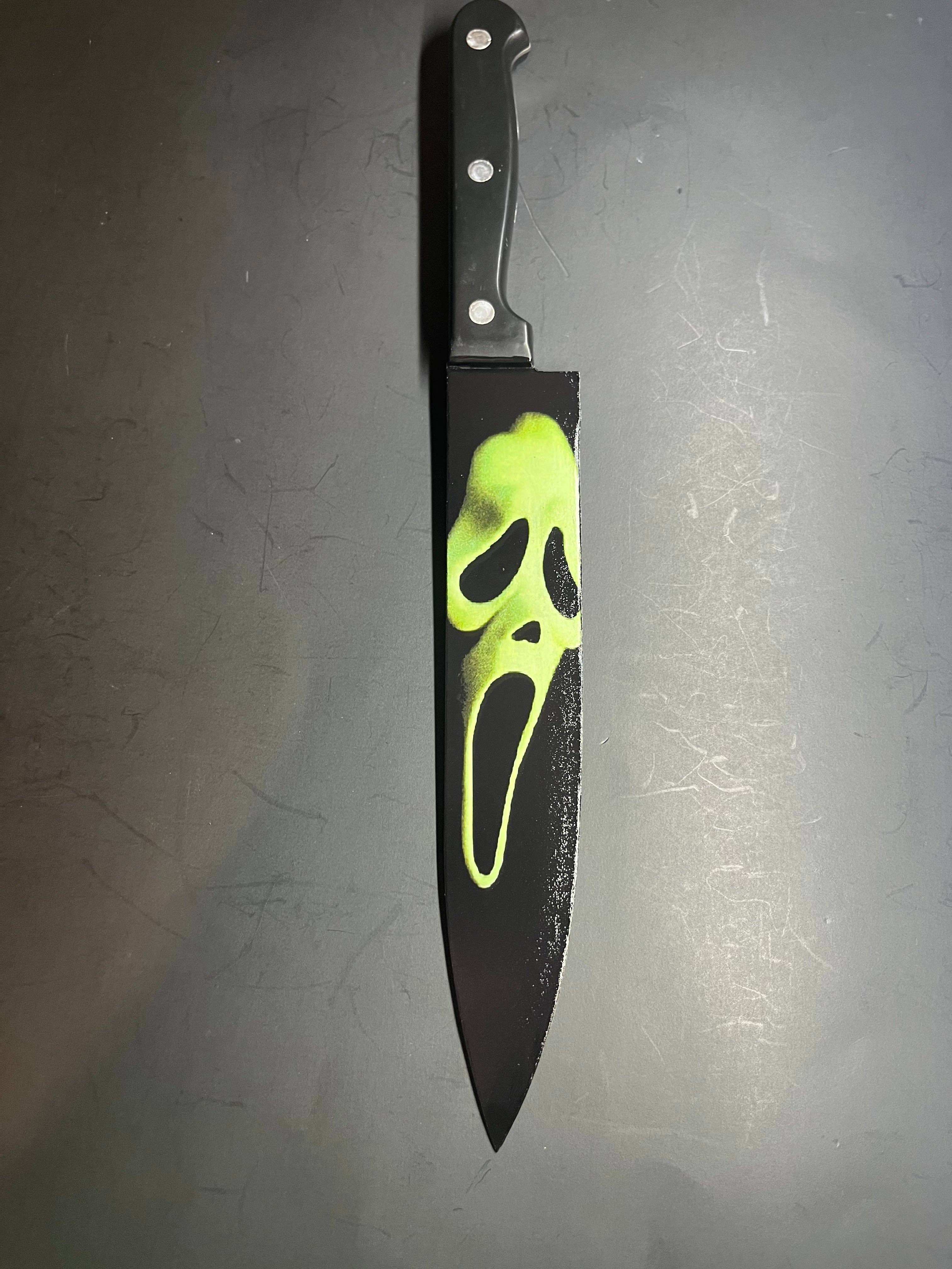 Dead Dave Designs - Wholesale Kitchen/Utility Knife - Stab From Scream Movie Knife With Sublimated Stand6