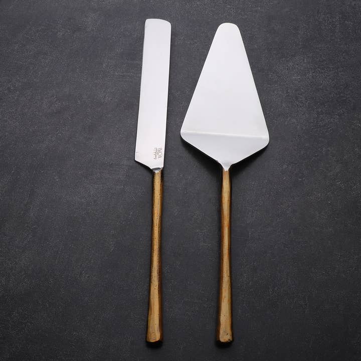 INOX artisans - Wholesale Serving Utensil - Medicki Cake Server 2 Pc. Set3