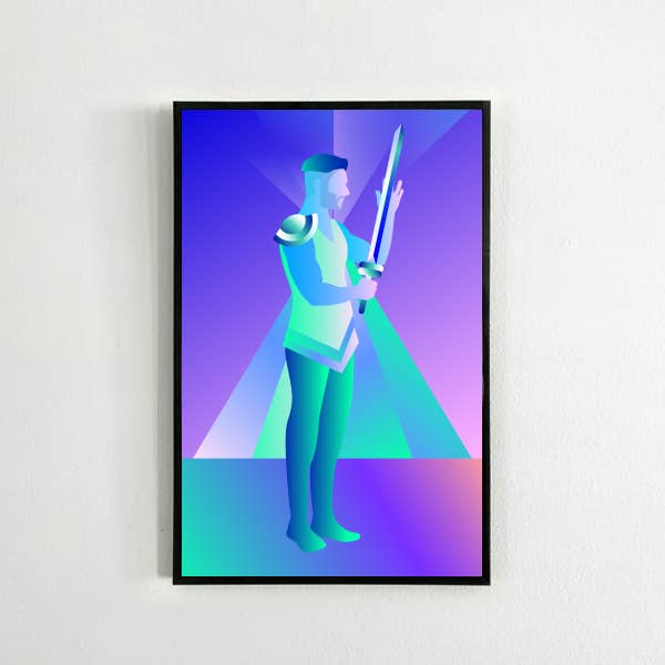 Knight of Swords Print voor wholesale door Mystic Mondays