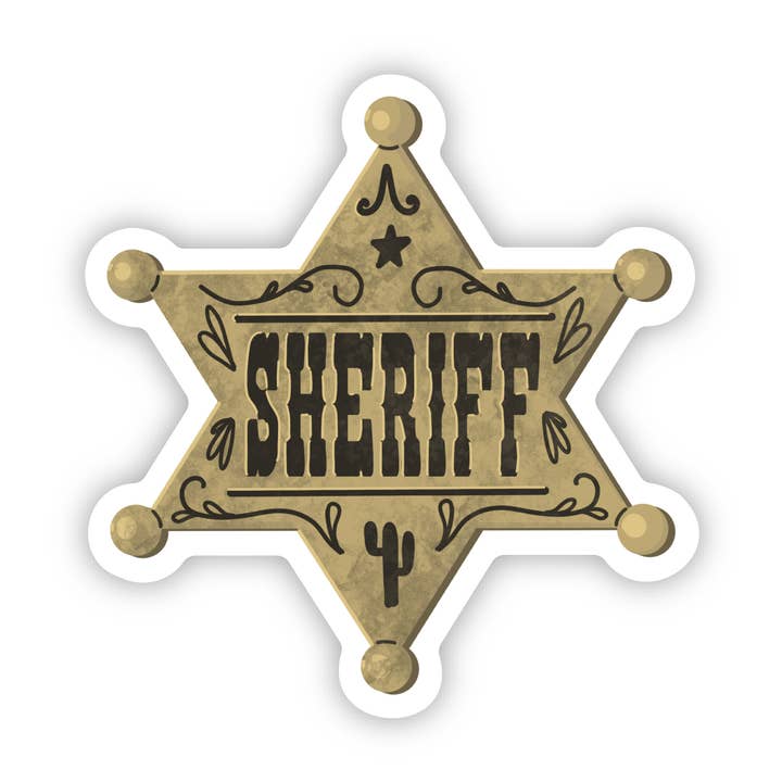 Big Moods - Wholesale Sticker - Western "Sheriff" Sticker0