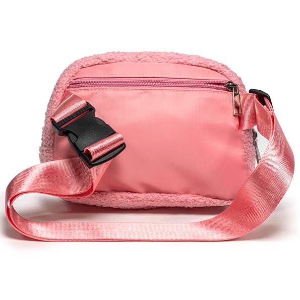 Living Royal - Wholesale Belt Bag - Women's - Adjustable Belt Bag - Pink & White Checkered - Pink2