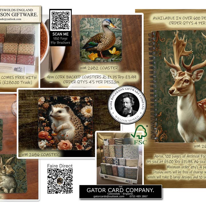 Gator cards – wholesale Anteckningsbok – 2679 William Morris Anteckningsbok A5