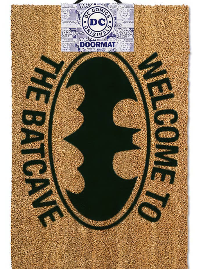 Felpudo marrón Batman « Welcome to the Batcave » de fibra de coco para venta al por mayor de Close Up GmbH