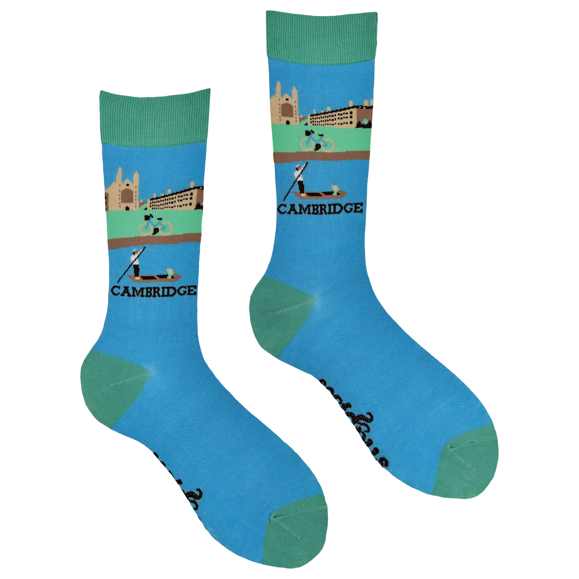 BLAUW Cambridge-sokken - Take a Punt voor groothandel op Faire1