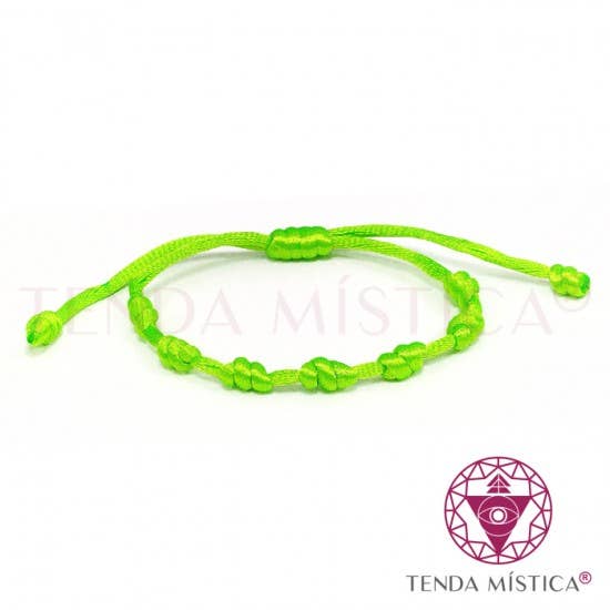 Tenda Mística - Venta al por mayor Pulseras tejidas/trenzadas - Pulsera 7 Knots Verde