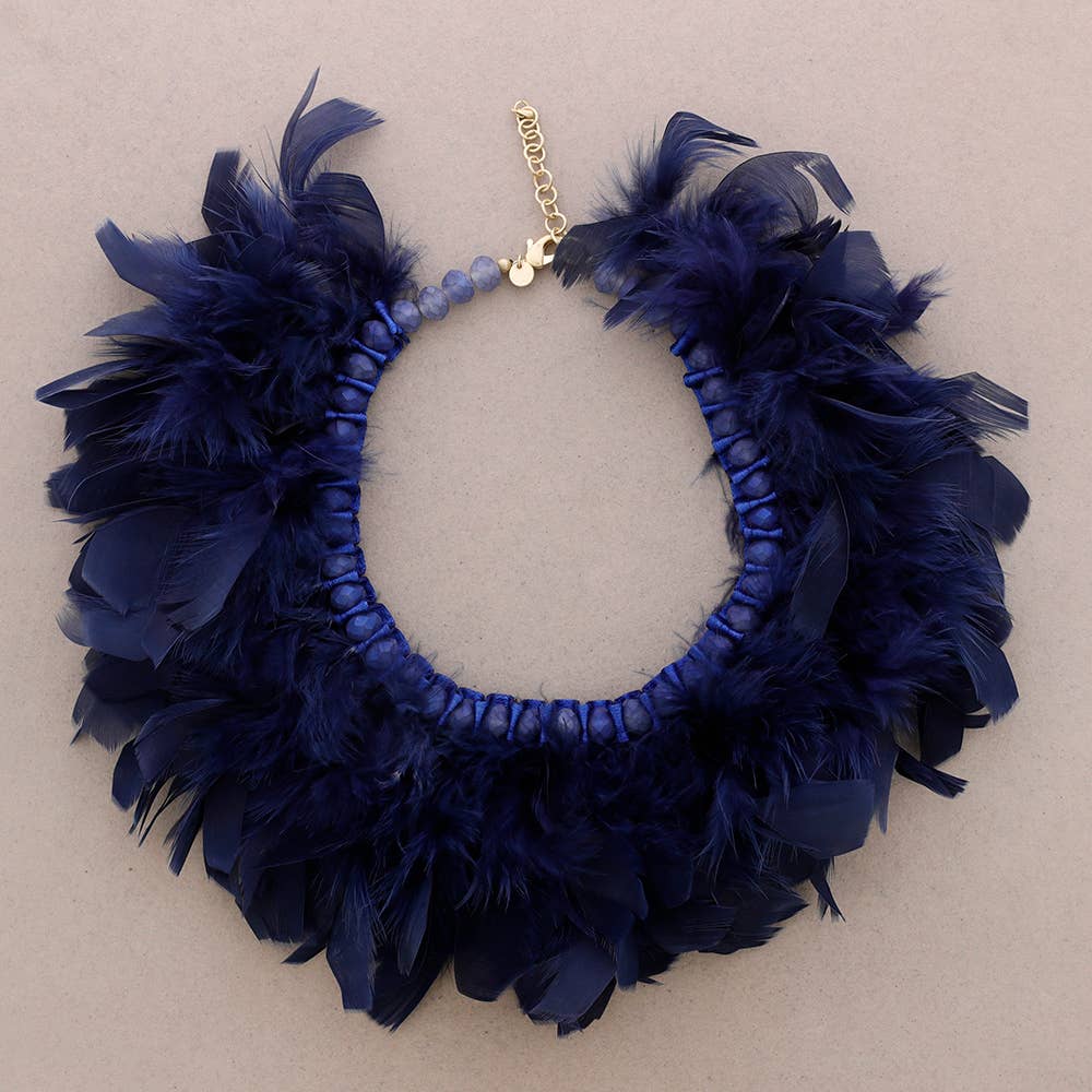 Sonata - Wholesale Choker/Collar - Crystal Feather Necklace7