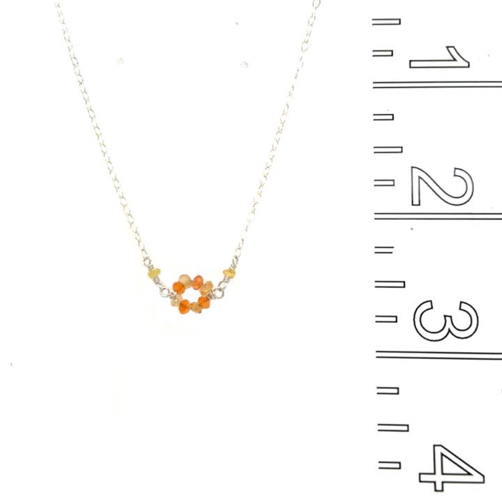 Vannucci – Engroshandel Halskæde med vedhæng – På vej til Solen Vej - Yndig Blomsterhalskæde2