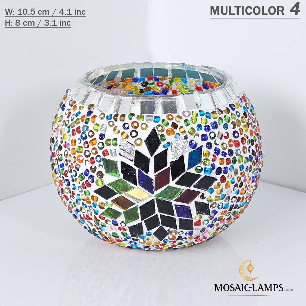 Mosaic Lamps - Wholesale Candle Holder - Turks Color, Turkish Mosaic Candle Holders, Votive Candle22