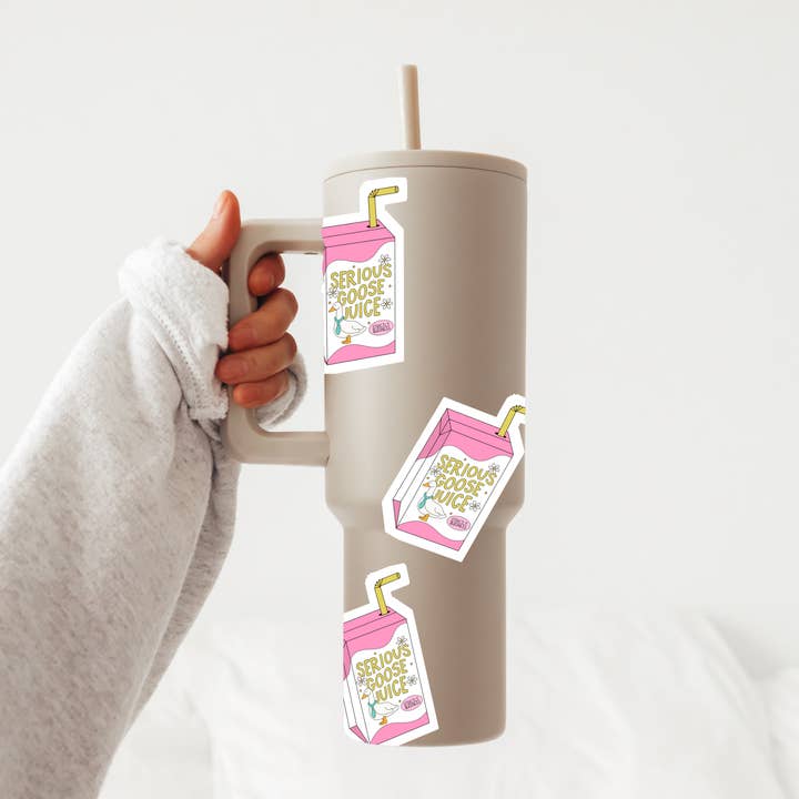 Cotswold Transfers - Wholesale Sticker - Silly Goose Juice Sticker, Funny Goose Stickers, Serious Goo3