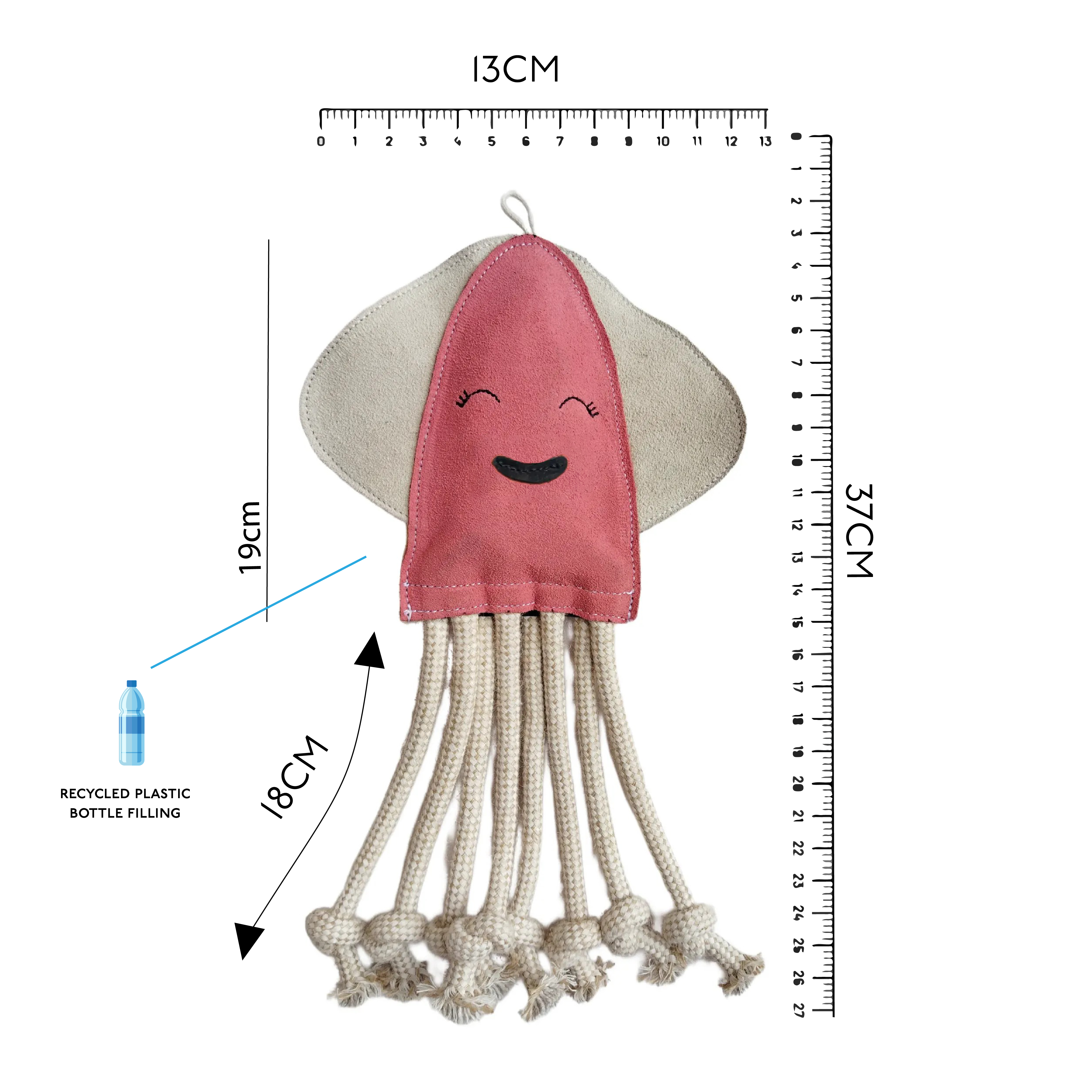 Cub – wholesale Pet toy – Dog – Inky  - Eco Leather Dog Toy 3