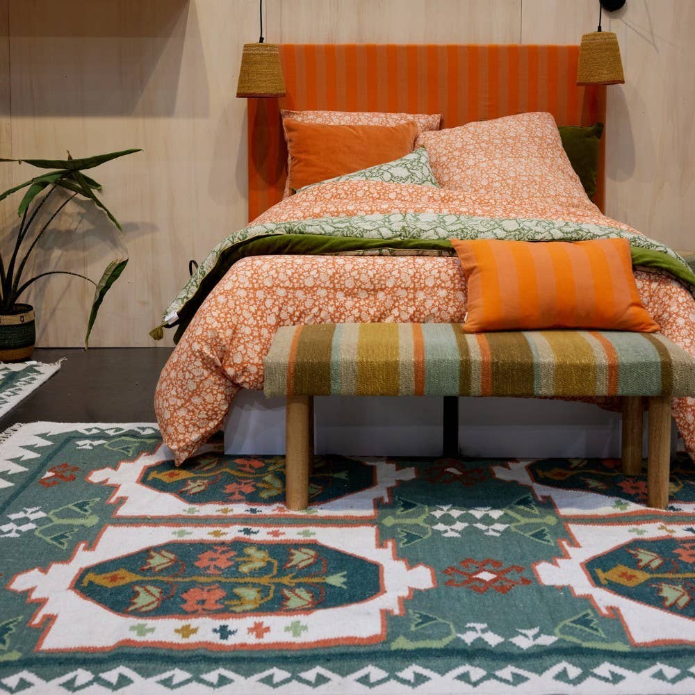 Bonheur du Jour - Wholesale Area rug - Maya Rug - 160 x 230 cm - Ecru Green1