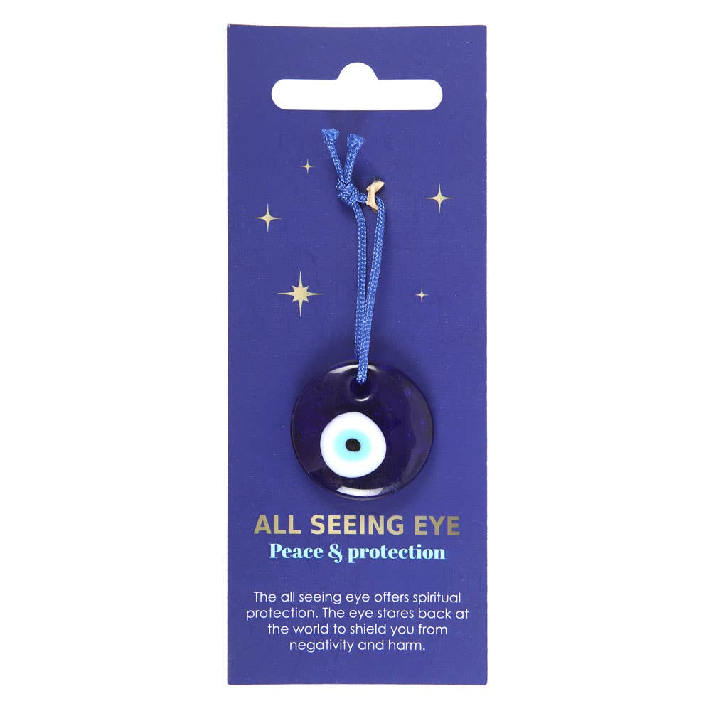 Something Different Wholesale – wholesale Individual charm/pendant – Glass All Seeing Eye Protection Charm1