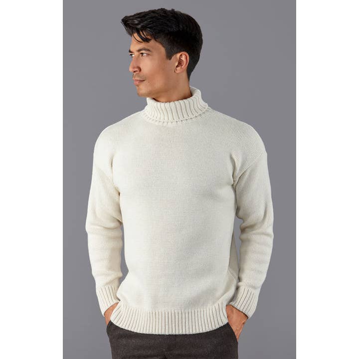 The Modern Submariner — Rollkragen-Pullover aus Merinowolle für den Großhandel von Paul James Knitwear