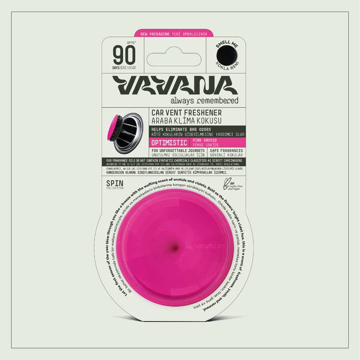 VAVANA - Wholesale Car Freshener - Unisex - CAR FRESHENER - 90 Day, SAFE, Made with CA Prop 65 Free Oils4
