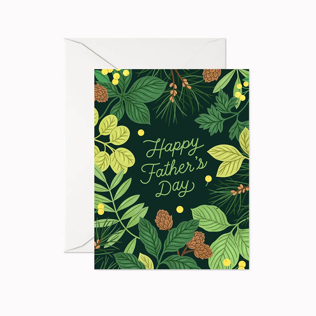 Linden Paper Co. - Wholesale Father’s Day card - Happy Father's Day Forest | Greeting Card