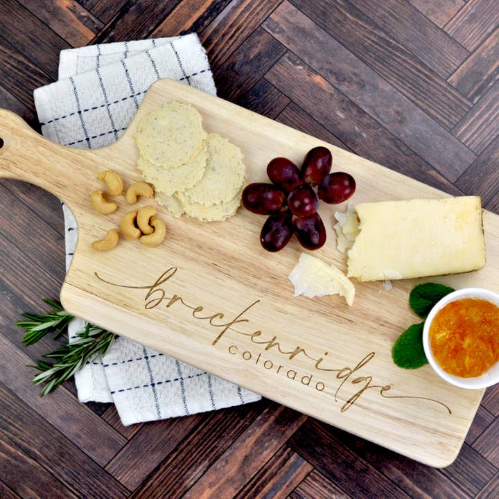 Blue Studio Creative - Wholesale Cutting Board - Large City Pride Cutting Board - Customizable Hometown Gift