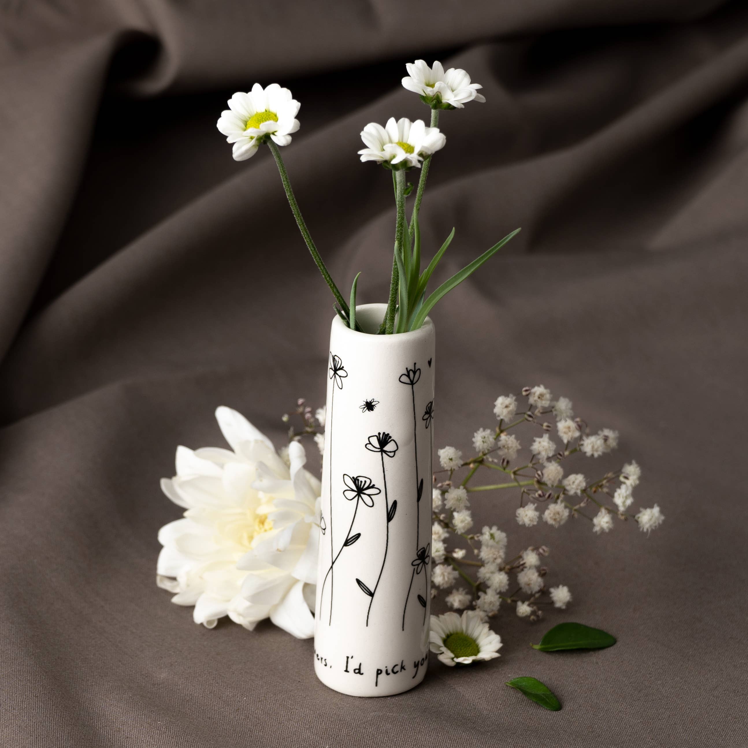 CGB Giftware – Engroshandel Vase – Send With Love ’Hvis venner var blomster...’ vase til små blomster