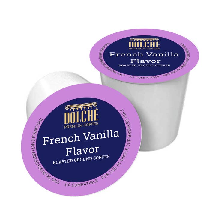 VANILLA, Flavored Coffee, Keurig K-Cups Compatible Pods for wholesale by Dolche Premium Coffee