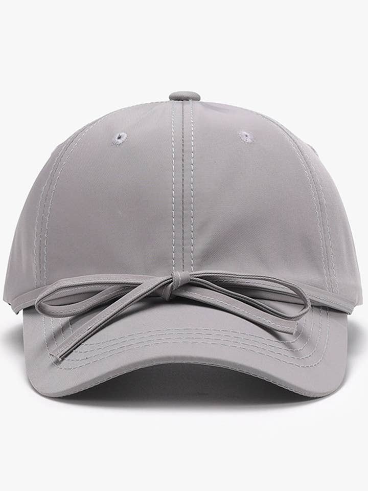 Solid Color Bow Knot Baseball Cap DP25E967 for wholesale by Dipped Shop
