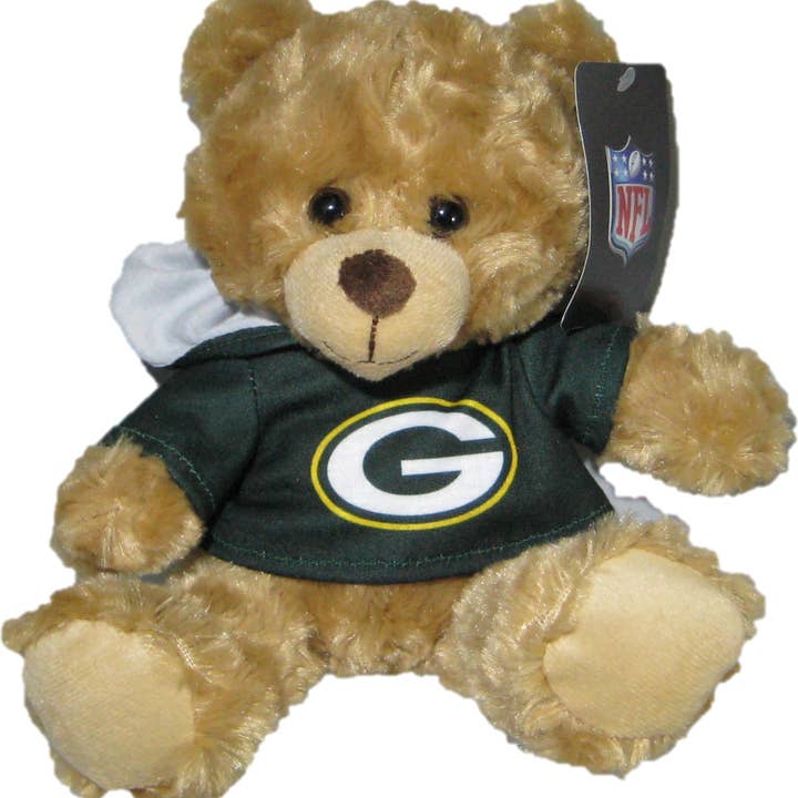 Gulf Coast Sales - Wholesale Stuffed/Plush Toy - Kids & Baby - NFL Green Bay Packers 9" Rally Man Hoodie Bear