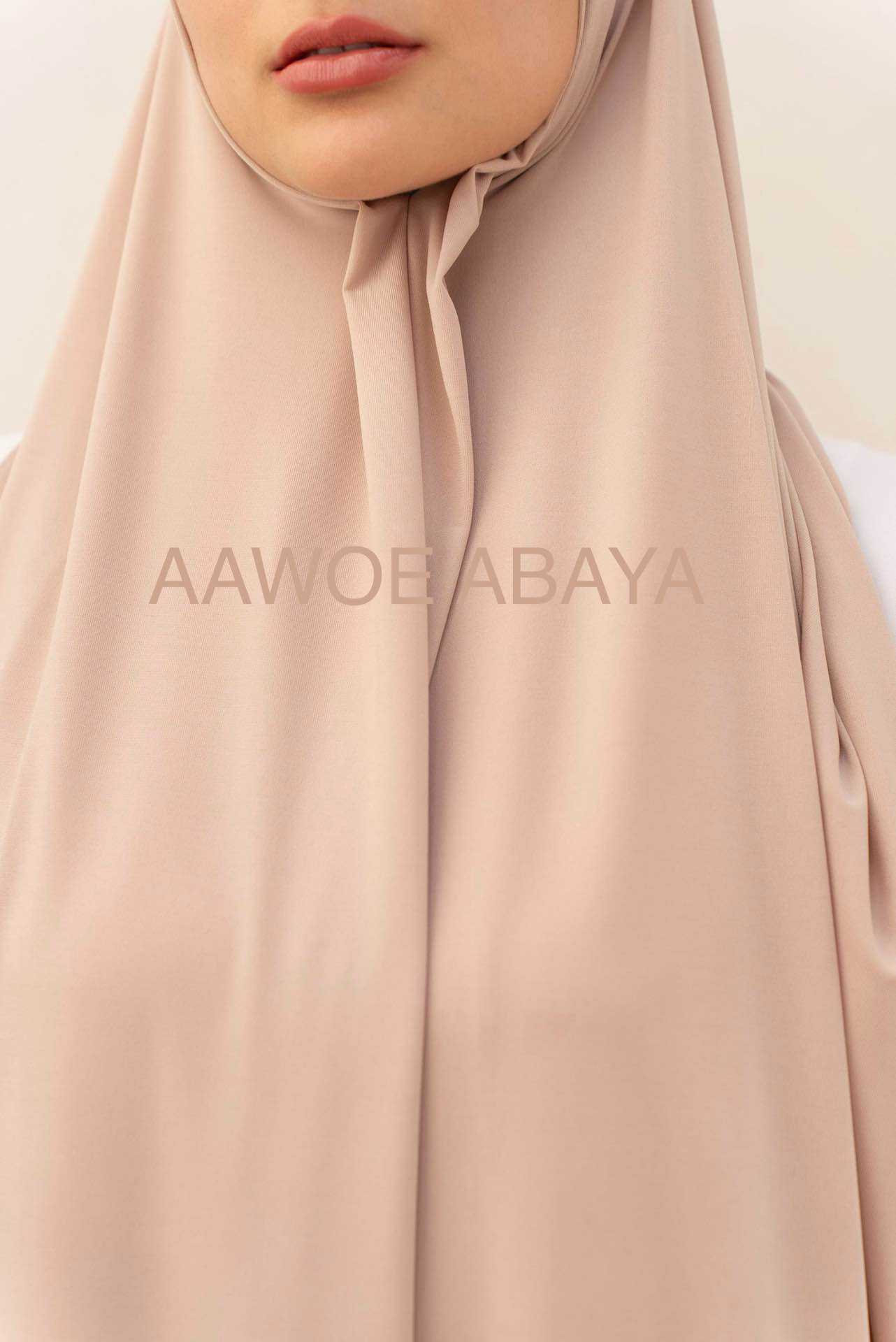 Aawoe Abaya - Wholesale Hijab - Women's - Jersey Rectangle Hijab with Tie - 70x200 cm - 24844