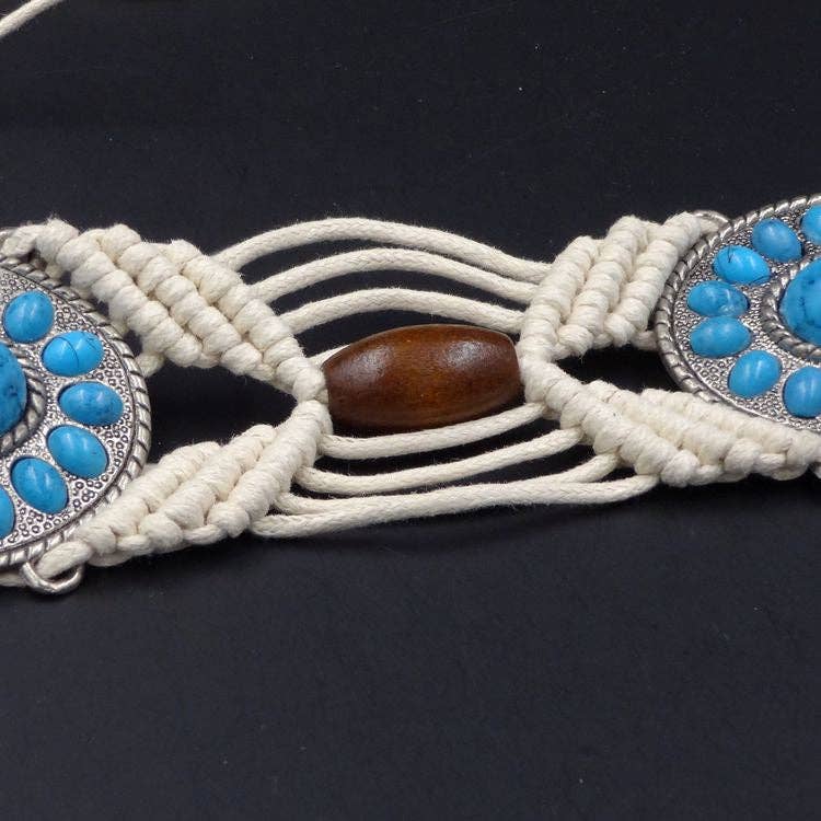 Funkyrel® Atzbranding Limited - Wholesale Belt - Women's - Ethnic Woven Bead Chain Belt3