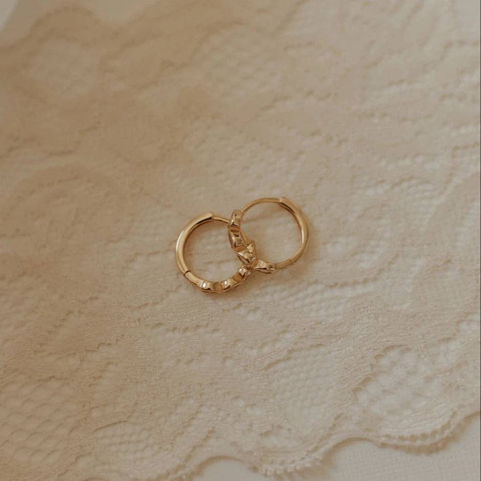 Mauve Jewelry Co. - Wholesale Huggie Earrings - May Raindrop Hoops4